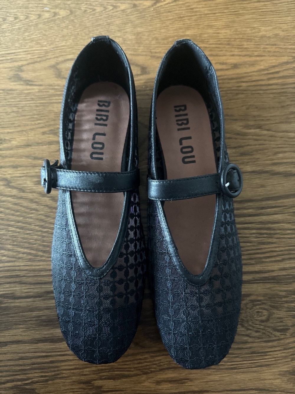 Bibi Lou mesh ballerina flats